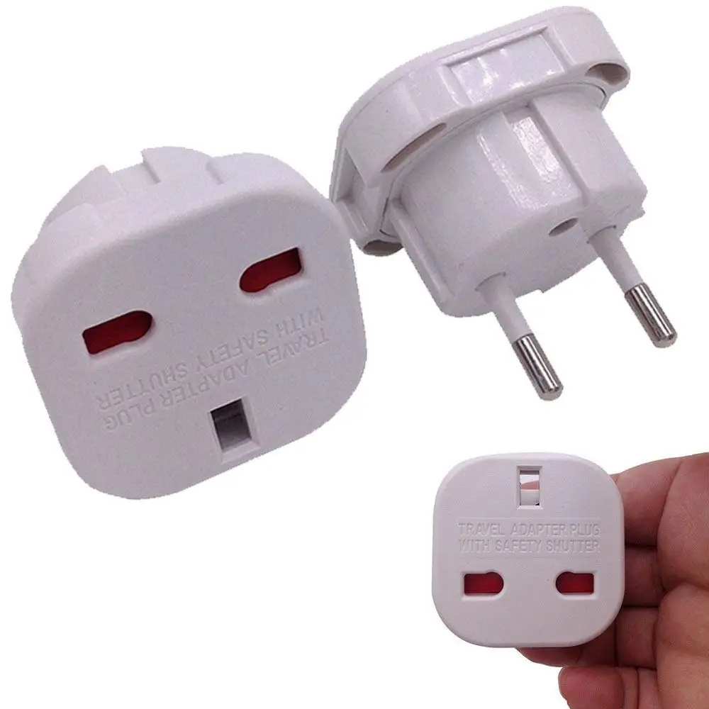 2 Pin адаптер для путешествий британский английский Великобритания в ЕС евро