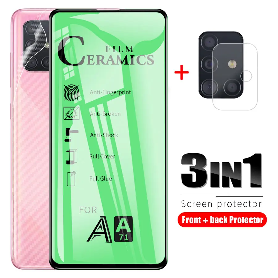 Мягкое керамическое закаленное стекло для Samsung Galaxy A51 A71 A50 A70 A10 A20 A30 A30s A40 M10 M20 M30s M31 +