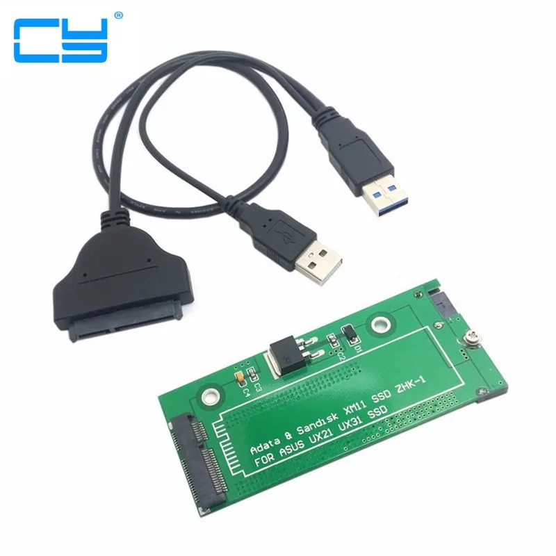 Адаптер SATA USB 3 0 2 5 для ASUS EP121 UX21 UX31 SANDISK ADATA XM11 SSD дюйма дюйма|Компьютерные кабели и