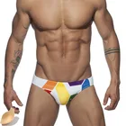Пуш-Ап купальник мужской с принтом, пляжная одежда для серфинга, плавки с заниженной талией, эротичное мужское белье sexy gay mens мужские плавки, одежда для плавания brave person 2020