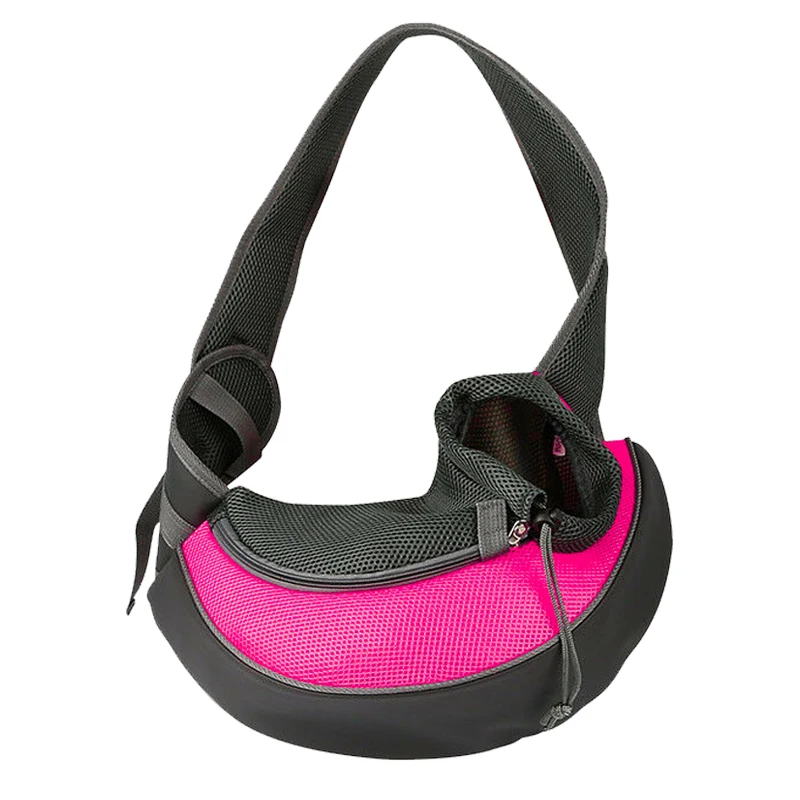 Pink Pet Puppy Carrier S/M Открытый Путешествия собака сумка сетка Оксфорд один комфорт слинг Сумочка Сумка - Цвет: Pink