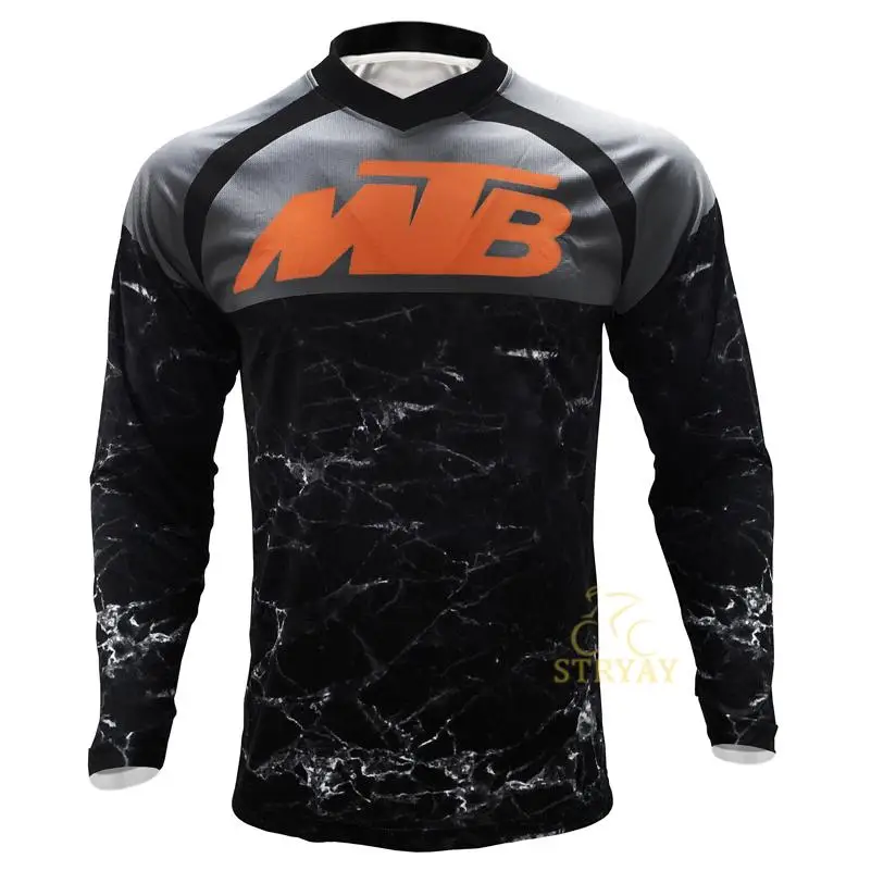 

Mtb New Sports Clothing Bicycle Downhill Jersey Fitness Long Sleeve Motorcycle Jersey Cycling Jersey Loose T-Shirts Tops
