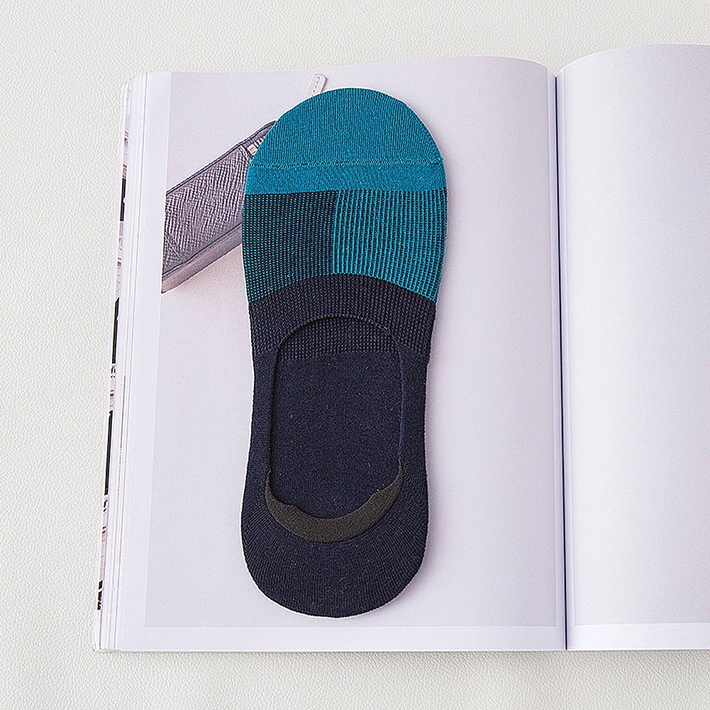 

Summer Cotton Blends One Size Low Cut Adults Breathable Invisible Business Boat Non Slip Men Socks