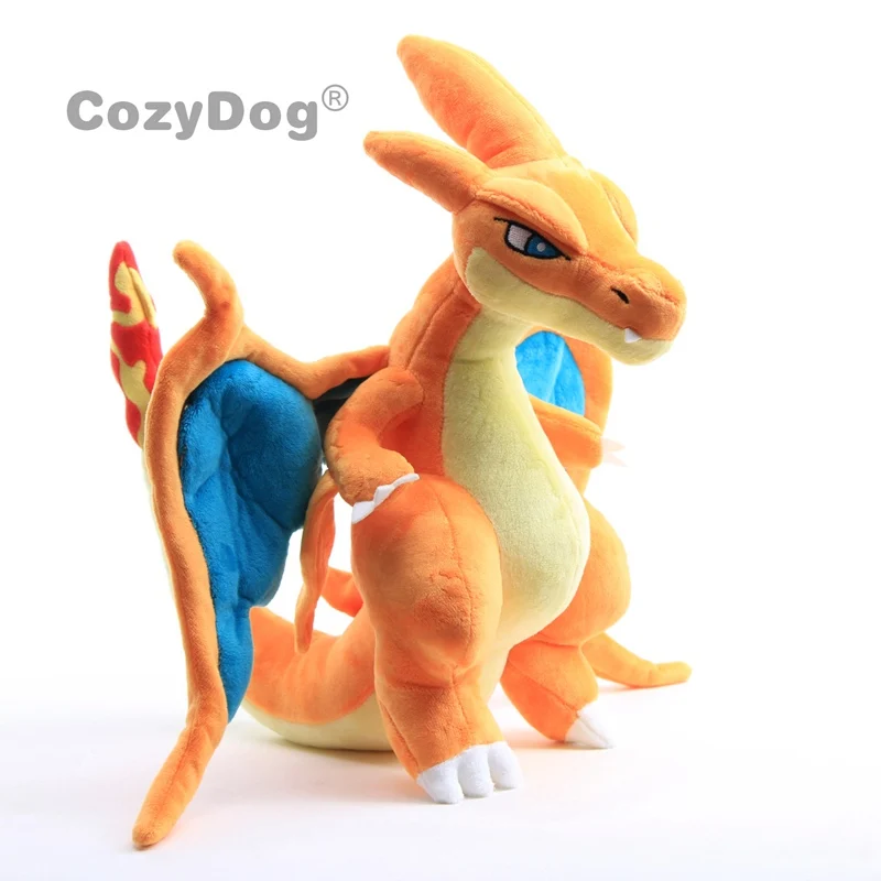 

2 Styles NEW Mega Charizard Soft Dolls Shiny Charizard X& Y Plush Soft Toys Anime Collection Dolls 30-35cm
