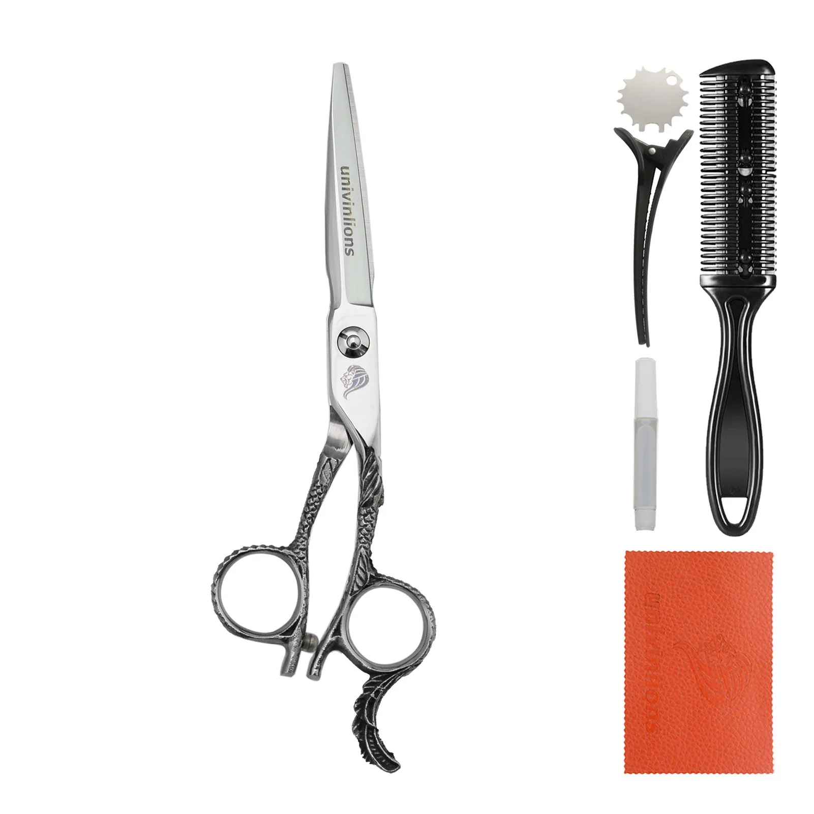 

Univinlions 6 "инструменты для волос Профессиональные Парикмахерские ножницы Парикмахерские аксессуары ножницы для стрижки волос филировочные ножницы Tijeras