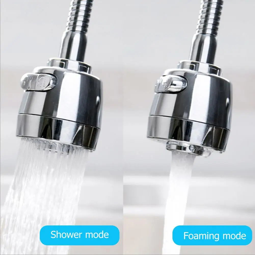

360 Degree Rotating Kitchen Sprayers Flexible Operation Water Tap Nozzle Water Saving Kitchen Bathroom Faucets
