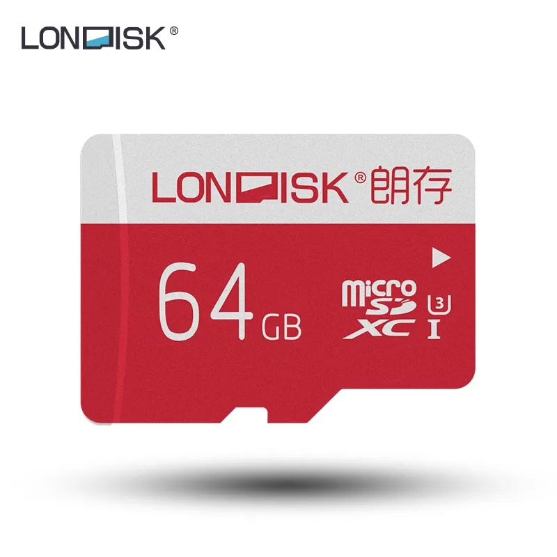 U3 64GB Оригинальные Londisk Micro SD карты Class10 U3 TF card16gb 32 ГБ 64 ГБ 128 ГБ 90 МБ/с. карты памяти для samrtphone и настольный ПК - Емкость: U3 64GB