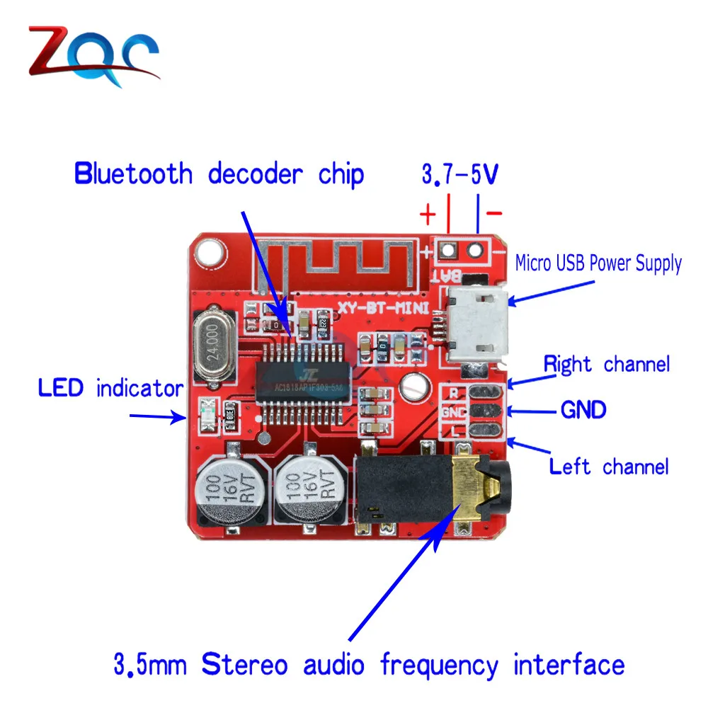 XY BT Mini Bluetooth 4 1 MP3 декодер не допускающий потерь плата динамик усилитель модуль для