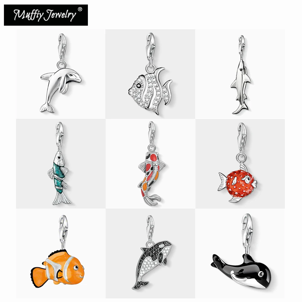 Koi Рыбы Дельфин Косатка подвеска Акула кулон 2020 Новый Lucky хорошее ювелирное
