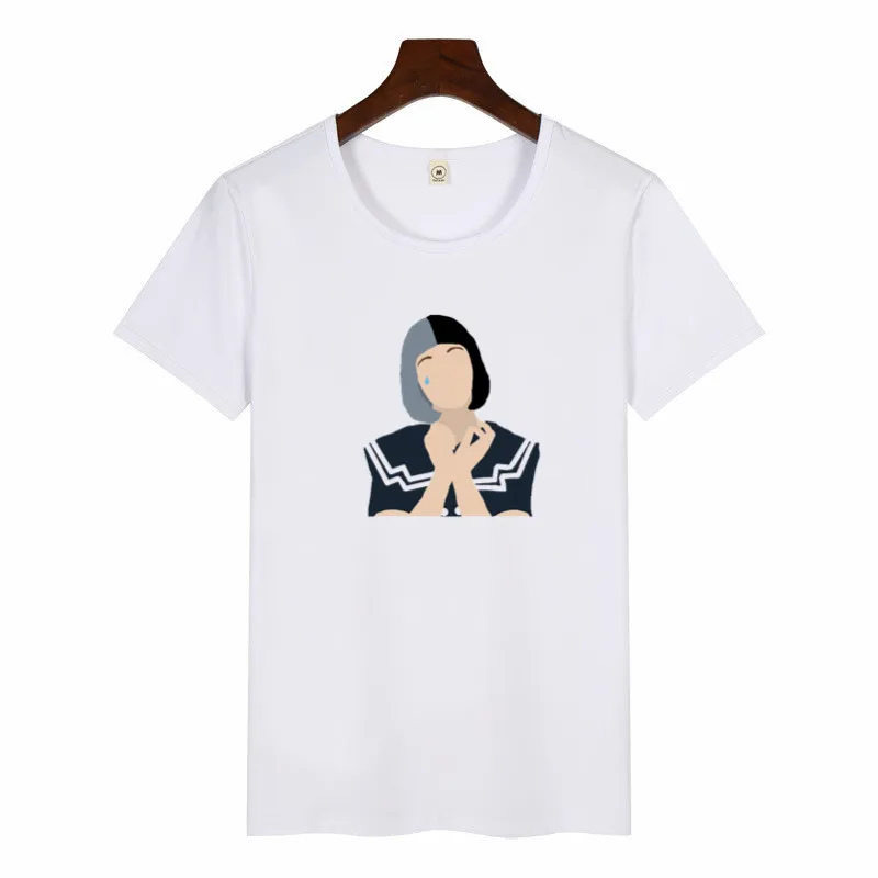p1411H-white Cry Baby, Мелани Мартинес, модные топы, футболки, футболка, Женская Повседневная футболка с круглым вырезом, забавная, Harajuku, эстетическая женская футболка - Цвет: p1411H-white