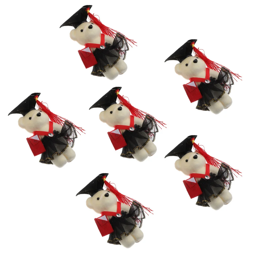 

5Pcs Graduation Bear Dolls Graduation Bouquet Bears Graduation Ceremony Ornament