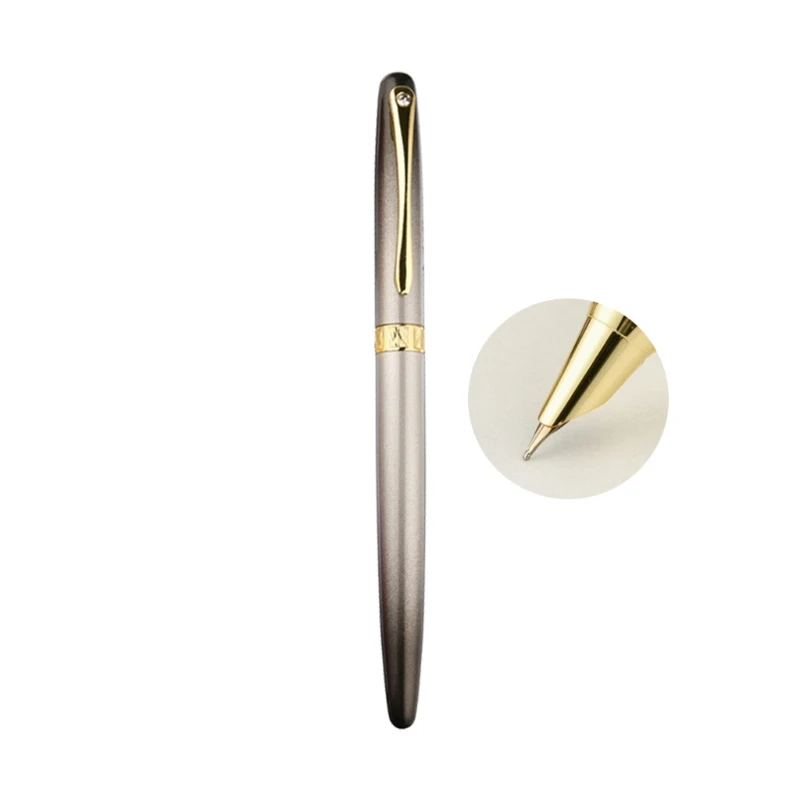 

Новый стиль градиент Цвет Бизнес перьевая ручка с металлическим украшением и каллиграфическая ручка принадлежности A0KB