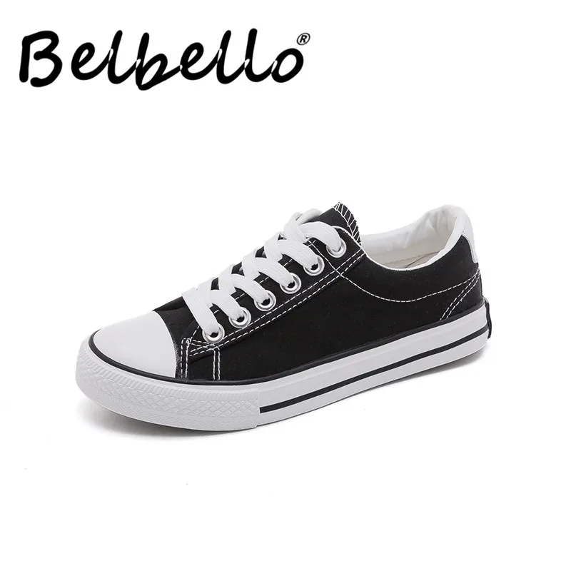 Belbello 2019 летние новые парусиновые туфли с милым принтом удобная обувь модная