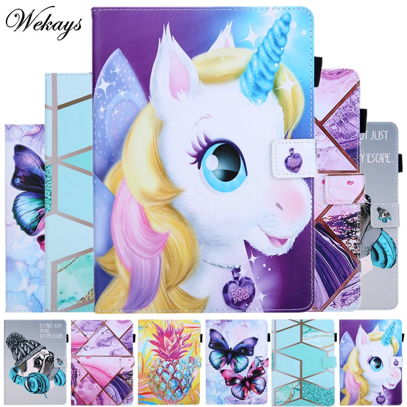 

Coque For Amazon HD10 HD 10 Case Cartoon Leather Smart Cover For Amazon Kindle Fire HD10 HD 10 2015 2017 10.0 Tablet Cover Cases