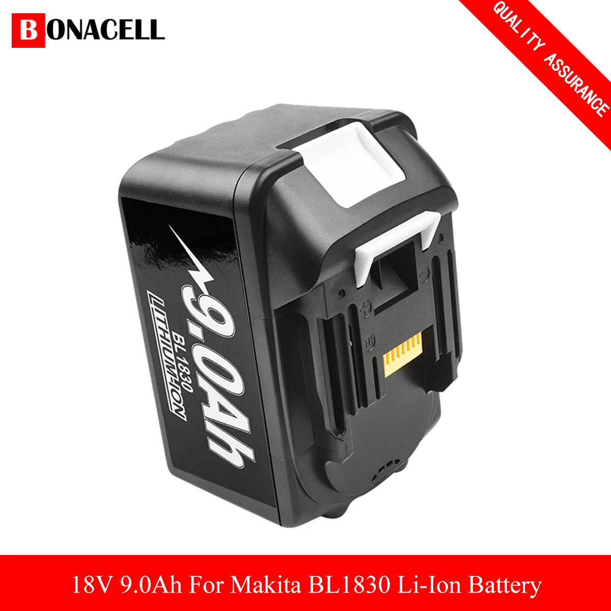 Аккумуляторная батарея 18V 9.0Ah Li Ion BL1830B с индикатором сменная для Makita BL1830 BL1840 BL1840B