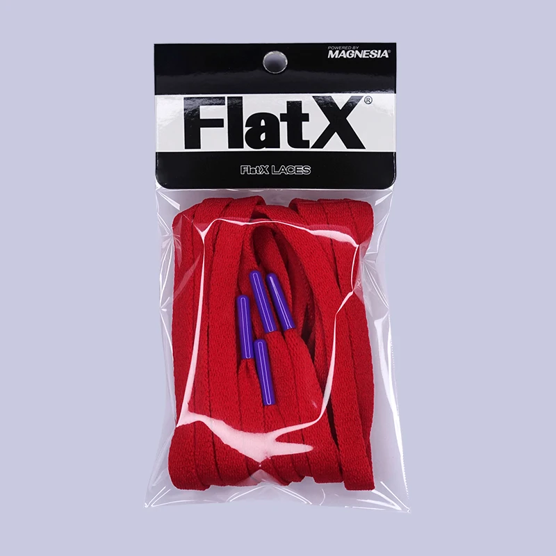 

FlatX 8mm Red/ Purple Color Metal Tips Shoelaces High Quality Professional Sneaker Laces Shoelace Lacet