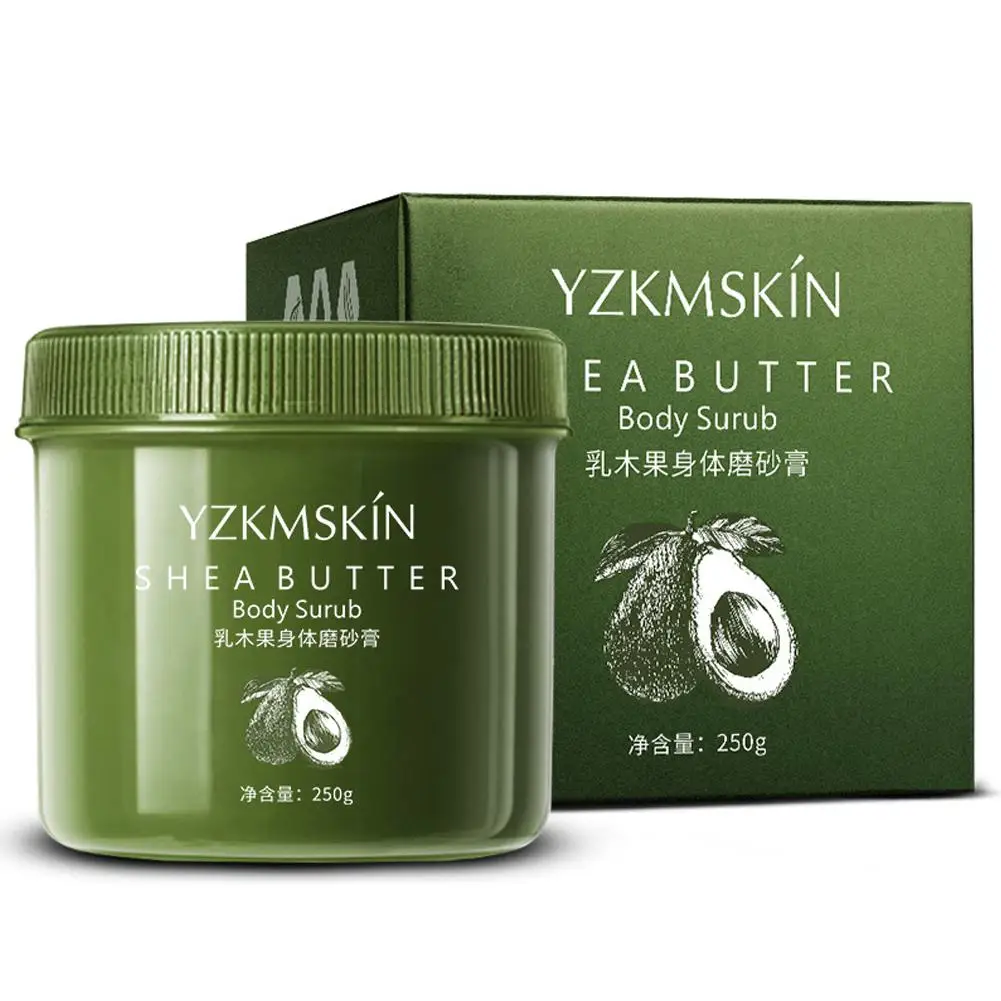 HobbyLane масло семян Ши Body скраб крем глубокий обладает отшелушивающим эффектом