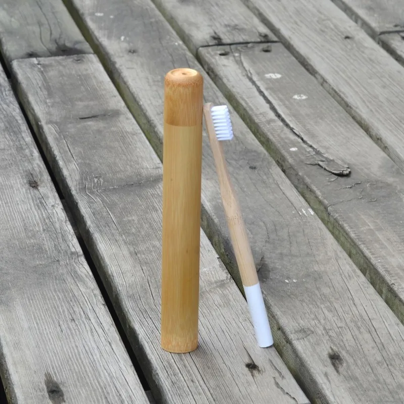Биоразлагаемая Мягкая зубная щетка из бамбукового угля 2 шт. с коробкой для щеток