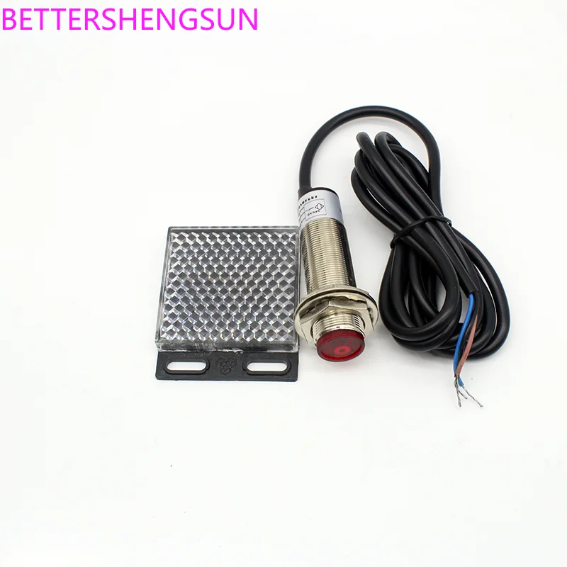 M18 Laser Regression Lens Reflection Long-Distance Photoelectric Switch Sensor BF-M18JG-R10C1