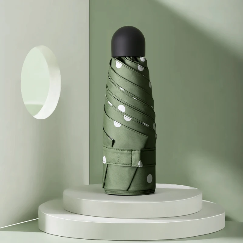 

5 Fold Capsule Pocket Umbrella Light Portable Girls Anti Uv Summer Academy Mini Umbrella Academy Parapluie Home Garden BW50UM