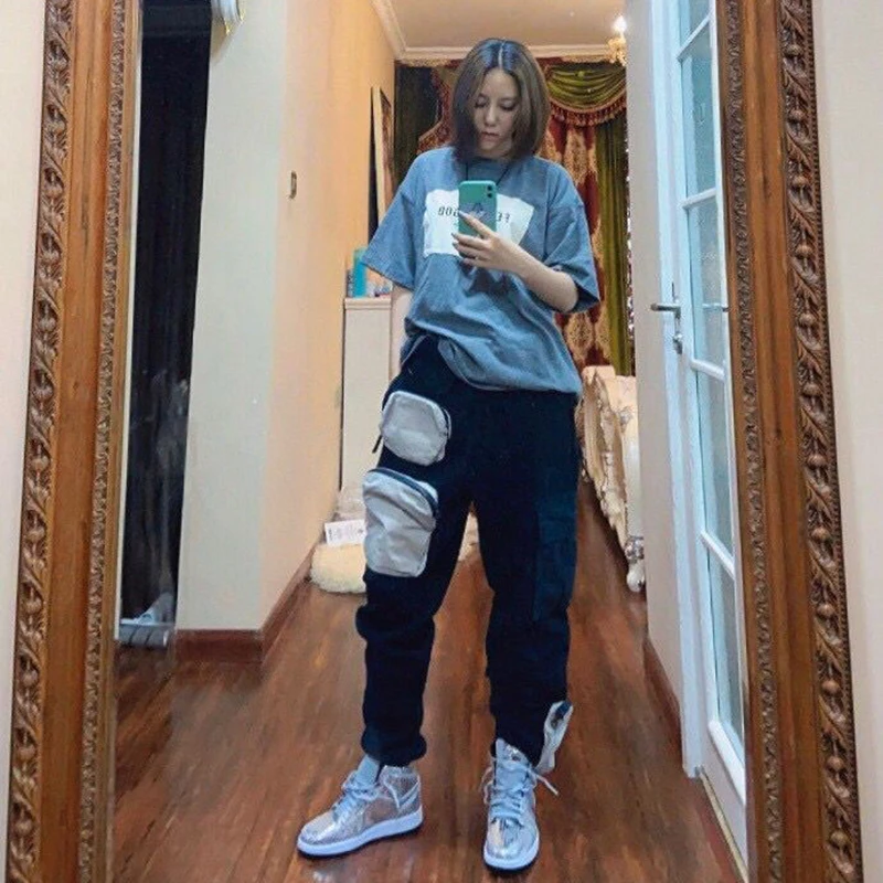 Уличная одежда Kanye West джоггеры с вышивкой в виде кактуса Джека мужские