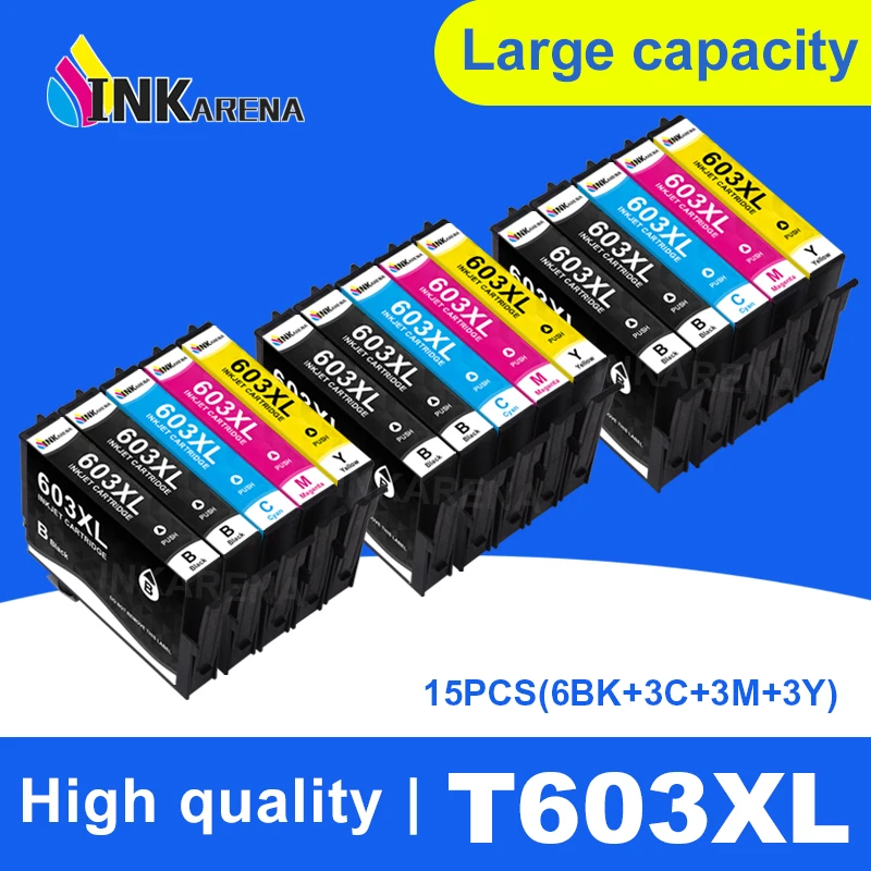 

INKARENA 603 XL совместимый для Epson 603XL E603 T603 для XP-2100 XP-3100 WF-2810 XP-3105 XP-4100 XP-4105 WF-2830 XP-2105 принтер