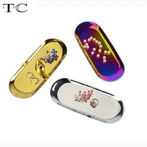 Нордические украшения из нержавеющей стали, металлический поднос для хранения золотых и серебряных ювелирных изделий, поднос для хранения конфет