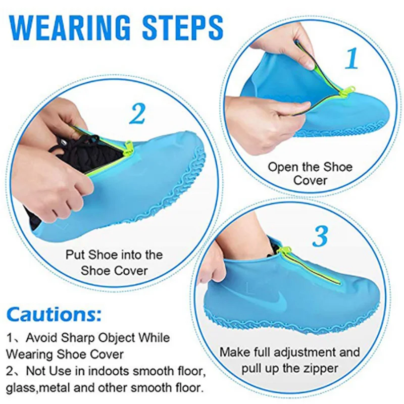 high quality rubber waterproof shoes covers rian shoe cover men women 2021 fashion reusable covers shoes children free global shipping