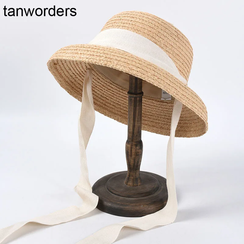 Летние шляпы для женщин Ретро плоская свисающая шляпа с полями ручная работа
