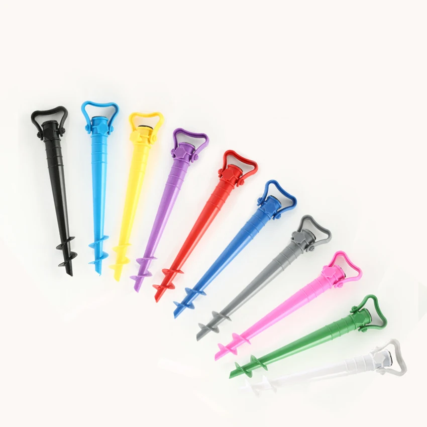 

Beach Umbrella Sand Stand, Beach Umbrella Holder with One Size Fits for Most Beach Umbrellas, Fishing Pole Holder Sand Screw
