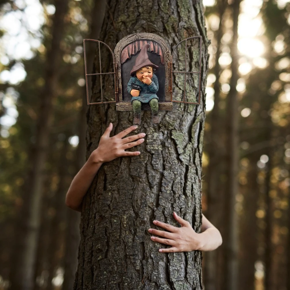 Озорной гном 3D фигурки украшение для сада сделай сам забавные Смола Фея