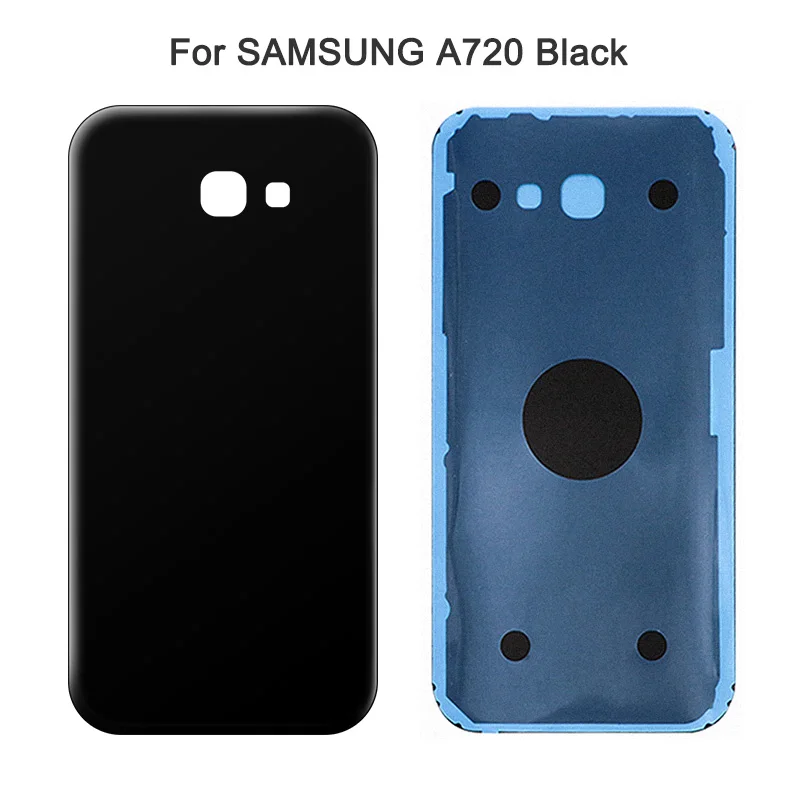 A720 Black Задняя Батарея сзади Стекло крышка A320 A520 A720 для samsung Galaxy A5 A3 A7 SM-A520F SM-A320F SM-A720F сзади Стекло чехол - Цвет: A720 Black
