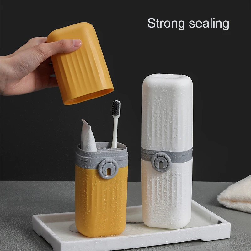 

Magnetic Toothbrush Holder Cup Suction Cup No Glue Wall Mounted Portable Toothpaste Shaver Storage Box for Travel K888