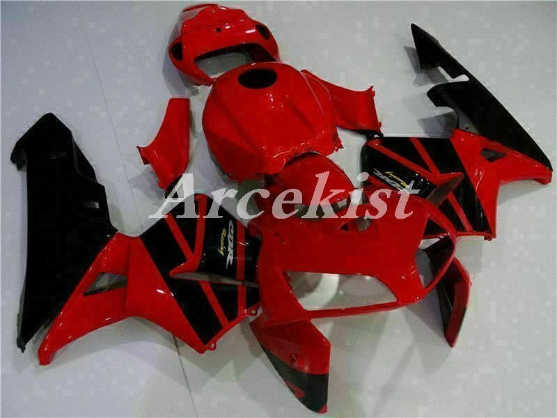

Injection Mold New ABS Motorcycle whole Fairings Kit Fit for CBR600RR F5 2005 2006 05 06 Bodywork set black red Cool