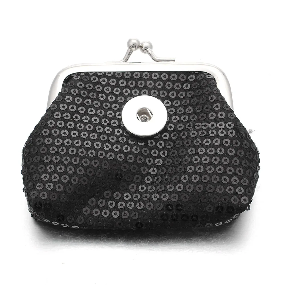 Модные кошельки для мелочи с застежкой кнопкой и блестками 18 мм|Браслеты шармами|