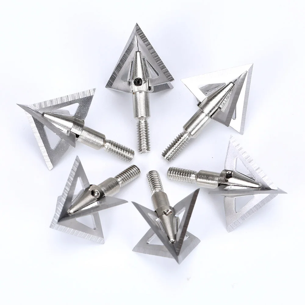 Broadheads Cross Star Arrow Heads 3/6/12 шт диаметр наконечника 6 2 мм для наружной стрельбы из лука