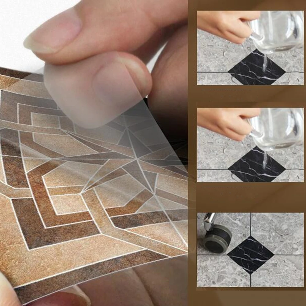 

21Pcs/Set Tile Stickers Self Adhesive PVC Ceramic Tile Stickers Art Diagonal Home Decor Kitchen Waterproof Bathroom Wall Sticker