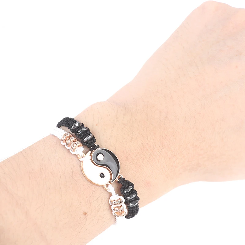 Парный браслет 2 шт./компл. в китайском стиле ретро Тай Чи сплав аксессуары ручная