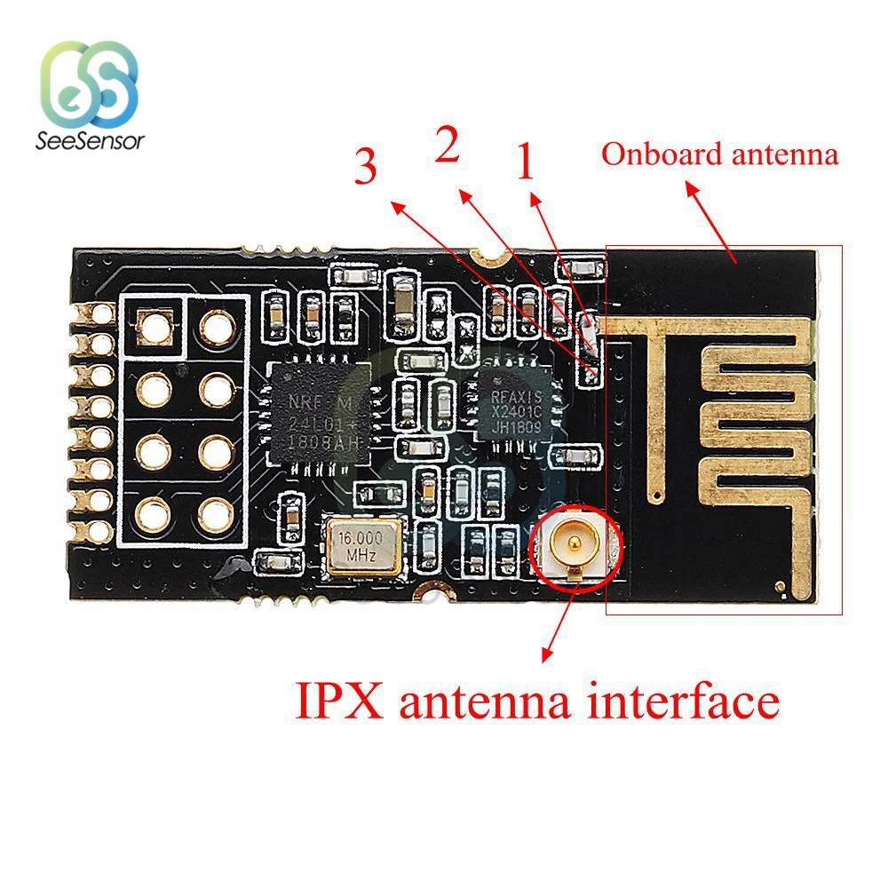 Фотоэлемент беспроводного модуля 2 4G 1100 метра дальнего расстояния NRF24L01 + PA LNA