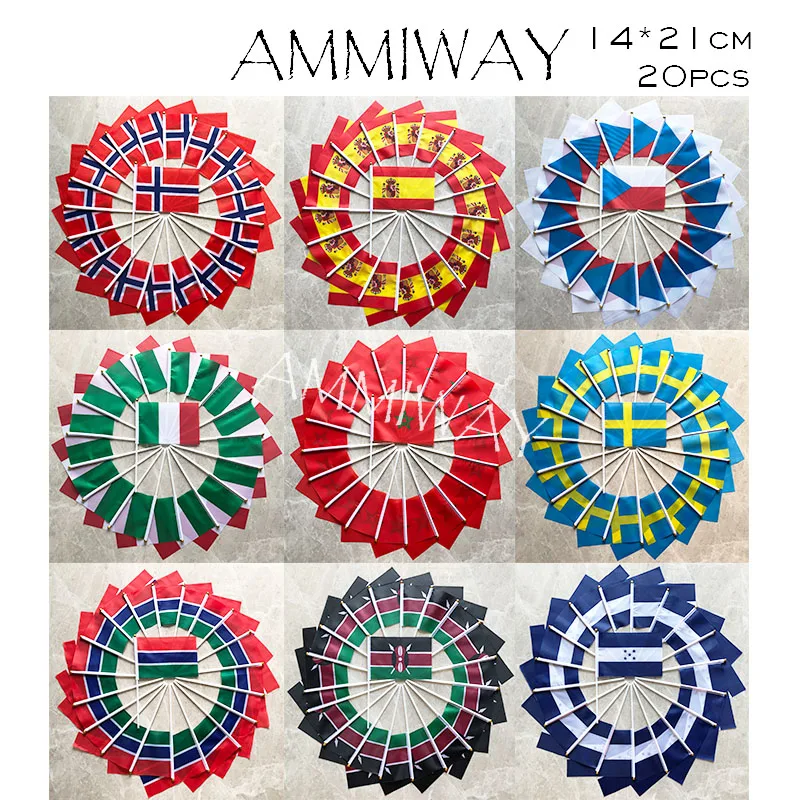 AMMIWAY 14x21 см 20 шт. Суринам Демократическая Республика Конго Афганистан Шотландия