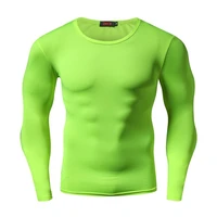 zrce fashion pure color t shirt men short sleeve compression tight tshirts shirt summer bodybuilding quick drying clothes