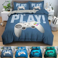 23 pcs gamer duvet cover set game bedding set kids boys bed set game quilt cover comforter cover gamer bedding set