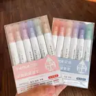 Маркеры для рисования, флуоресцентные, 6 шт.компл., канцелярские товары для школы