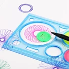 Многофункциональная пластиковая линейка-Спирограф для детей, 2 шт.