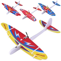 1pcs electric hand throwing foam airplane charging foam glider children flying toy airplane model usb charging outdoor toy gift