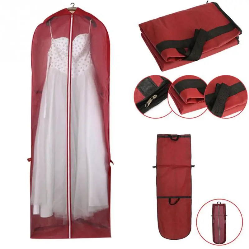 150x60 см Нетканая ткань свадебное платье пылезащитный чехол на молнии для невесты