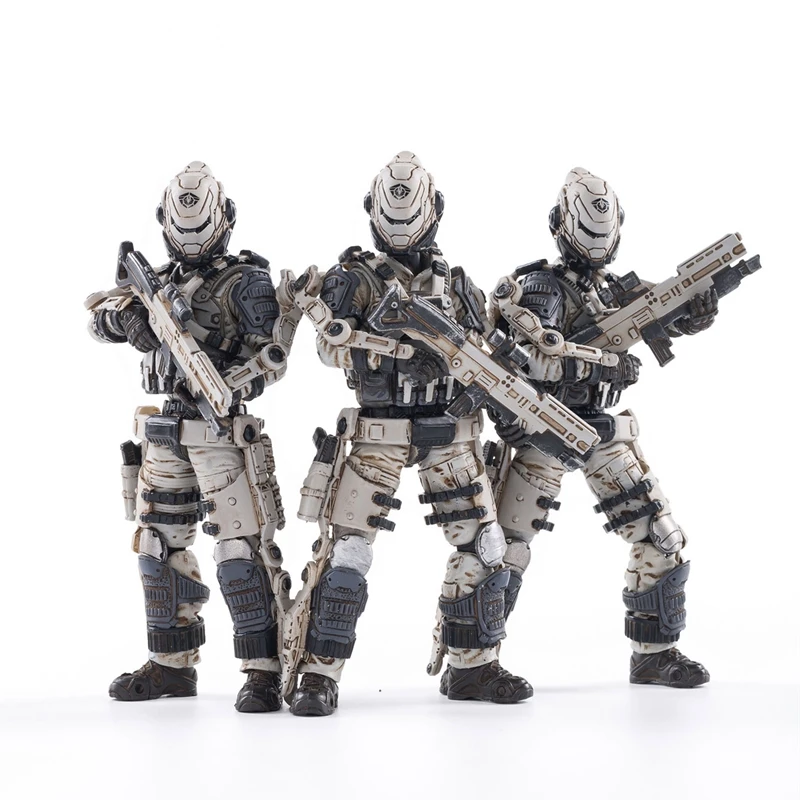 Экшн фигурки JOYTOY 1/18 (4 шт./компл.) Коллекционная модель 20th солдата Армии Отряд