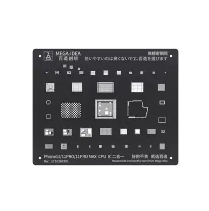Трафарет A8 A9 A10 A11 A12 для процессора ОЗУ BGA iPhone 5 11Pro Nand Power wifi IC Reball Pins Оловянная сетка
