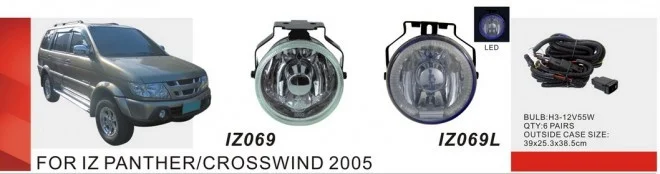 

Qirun fog lamp assembly lights+covers+wires+switch for ISUZU Panther/Crosswind 2005