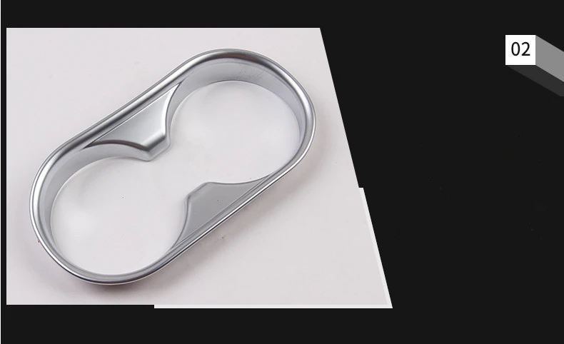 

Cup Holder Cover For 2017 Mazda CX-5 CX5 Matte Chrome Interior ABS Trim Accessories Overla